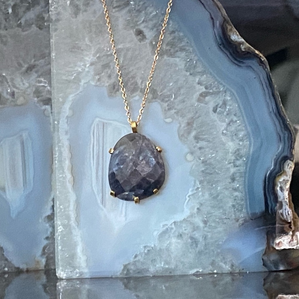 🌟HOST PICK🌟 NWT Lucky Brand Genuine Sapphire Pendant - Picture 2 of 12